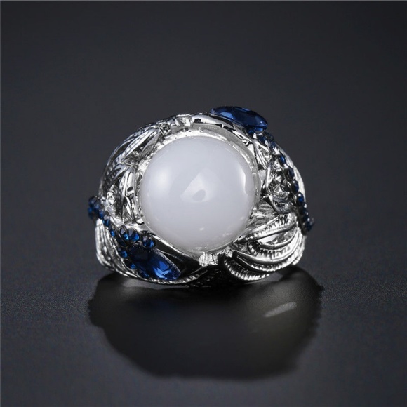 925 Silver Jewelry Moonstone Ring - Picture 5 of 5
